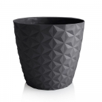 Květináč Crystal mat recyklovaný 30cm antracit