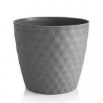 Květináč Ruby mat recyklovaný 19cm kamenná šedá