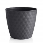 Květináč Ruby mat recyklovaný 36cm antracit