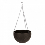 Květináč závěsný GDA Modern 835, 26x16cm, hnědý