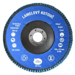 Kotouč lamelový brusný Ø150 x 22 mm, P40, Zirko...