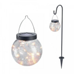 Solární lucerna s tyčí Rigel 12x70cm, 20 LED, A...