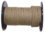 Lano stáčené přírodní 10mm (plastová cívka/100m)
