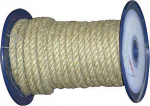 Lano stáčené přírodní 20mm (plastová cívka/45m)