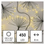 LED světelný řetěz – svítící trsy, nano, 8 m, v...