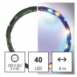 LED vánoční nano řetěz zelený, 4 m, venkovní i ...