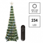 LED vánoční stromek se světelným řetězem a hvěz...