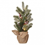 LED vánoční stromek zasněžený, 52 cm, 3x AA, vn...