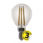 LED žárovka Filament Mini Globe / E14 / 4 W (40...