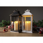 Lucerna MagicHome hnědá, LED, 3xAAA, 14x14x33cm