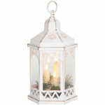 Lucerna MagicHome Morocco bílá, LED, 3xAAA, čas...