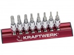 AKCE KW Sada nástavců 1/4" Torx T08-T40 /3...