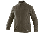 Mikina CXS GRANBY, pánská, fleece, khaki