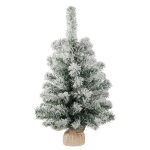 Mini stromek MagicHome Snowy, jedle v jutě, zas...