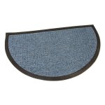 Modrá textilní vstupní půlkruhová rohož Criss C...