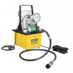 Nožní elektrická hydraulická pumpa s tlakoměrem...