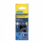 Nýty nerezové Rapid 3,2x8mm, 50ks+vrták