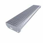 Kovový pozinkovaný protiskluzový schodišťový st...