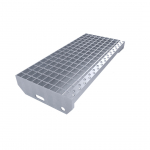 Kovový pozinkovaný protiskluzový schodišťový st...