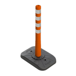 Oranžový plastový (PVC) dopravní výstražný slou...