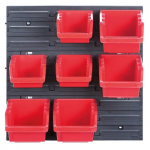 Organizér závěsný se 7 boxy, 400 x 110 x 400 mm