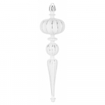 Baňky MagicHome stříbrné, 16cm, 2ks