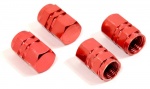 Ozdobné kryty ventilků červené 4ks