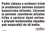 Označení EET 210x148mm - samolepka