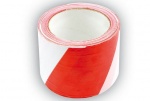 Páska výstražná červenobílá 75 mm x 100 m