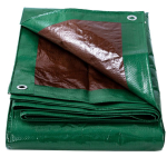 Plachta krycí s kovovými oky 120g/m2 - zelená -...