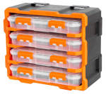 Plastový organizér, 4 uzavíratelné boxy - TC320670