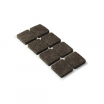 Podložky filcové 20 x 20 mm, samolepící, hnědé,...