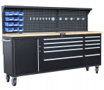 Pojízdný pracovní stůl s děrovanou deskou, 10 z...