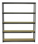 Policový regál PREMIUM, 5 polic - 1500 x 410 x ...