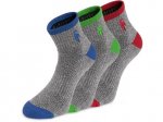 Ponožky CXS PACK, šedé, 3 páry, vel. 46 - 48