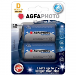 Power alkalická baterie LR20/D, AgfaPhoto, 2ks
