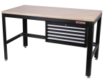 Pracovní stůl do dílny se závěsnou skříňkou, 5 ...