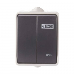 Přepínač 250V / 10AX, IP54, 2 tlačítka