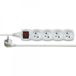Přívod prodlužovací, 3m / 250V, 4 zásuvky s vyp...
