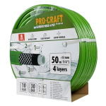 PROCRAFT Zahradní hadice 4 vrstvy, 1/2" 50 m