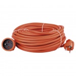 Prodlužovací kabel 20 m / 1 zásuvka / oranžový ...