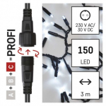 Profi LED spojovací řetěz černý – ježek, 3 m, v...