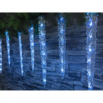 Řetěz MagicHome rampouchy, 65xLED ledově modrá,...