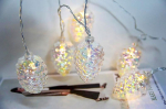 Řetěz MagicHome šišky, 10 LED teplá bílá, 2xAA,...