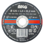 Řezný kotouč na kov 125x1,0x22,2mm