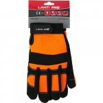 Rukavice mechanické L280510P, černo-oranžové, v...