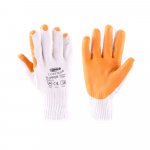 Povrstvené rukavice SLIPPER bílo-oranžové, v. 1...