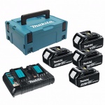 sada Li-ion LXT 18V 4xBL1830B+DC18RD+Makpac