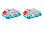 Sada baterie 20V, 2000mAh (2x) a nabíječka, ind...