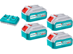 Sada baterií a nabíječky, 20V Li-ion, 4000mAh, ...